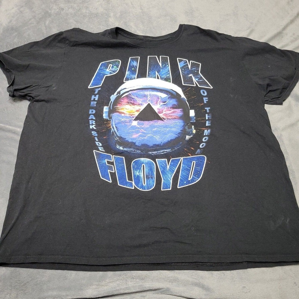 Pink Floyd Shirt Mens 3XL Black Dark Side Of The Moon Crew Neck Short Sleeve Tee